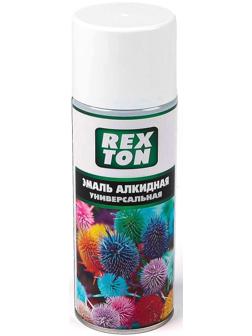 Эмаль алкидная универсальная REXTON, белая глянцевая, аэрозоль 520 мл