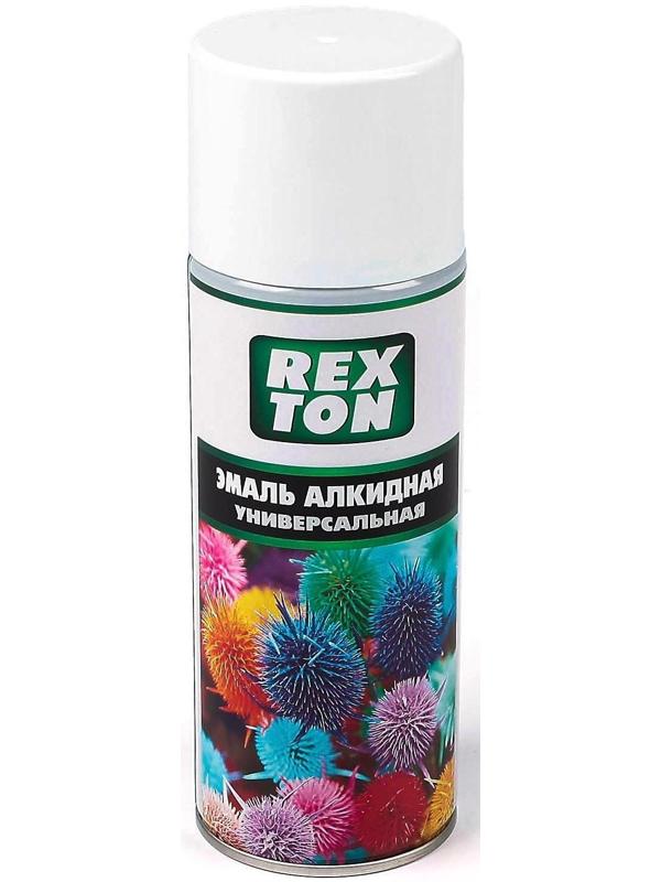 Эмаль алкидная универсальная REXTON, белая глянцевая, аэрозоль 520 мл