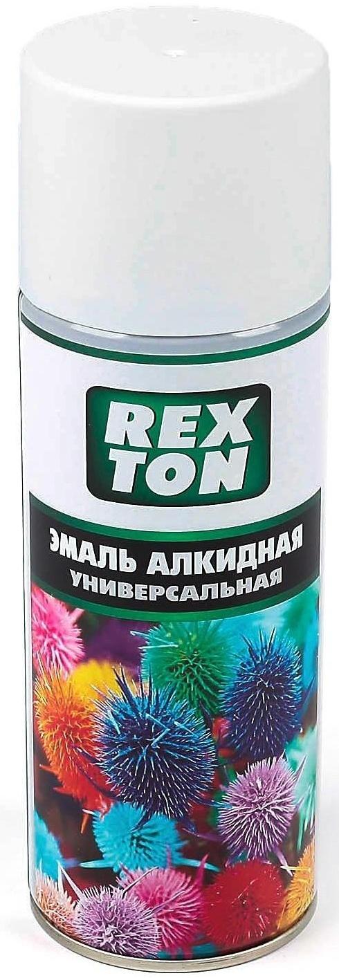 Эмаль алкидная универсальная REXTON, белая матовая, аэрозоль, 520 мл