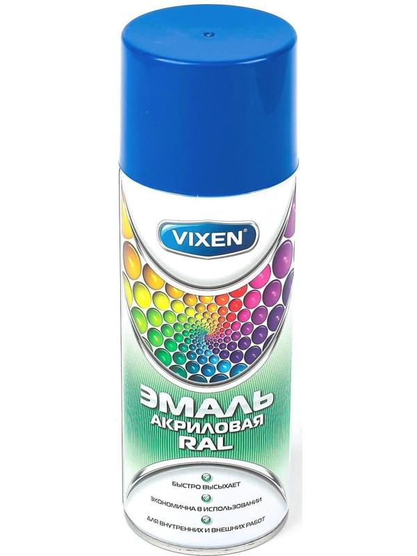 Эмаль акриловая VIXEN, сигнальный синий, RAL 5005, аэрозоль, 520 мл