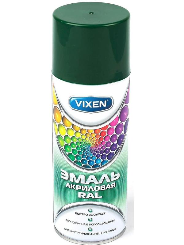 Эмаль акриловая VIXEN, лиственно-зеленый, RAL 6002, аэрозоль 520 мл