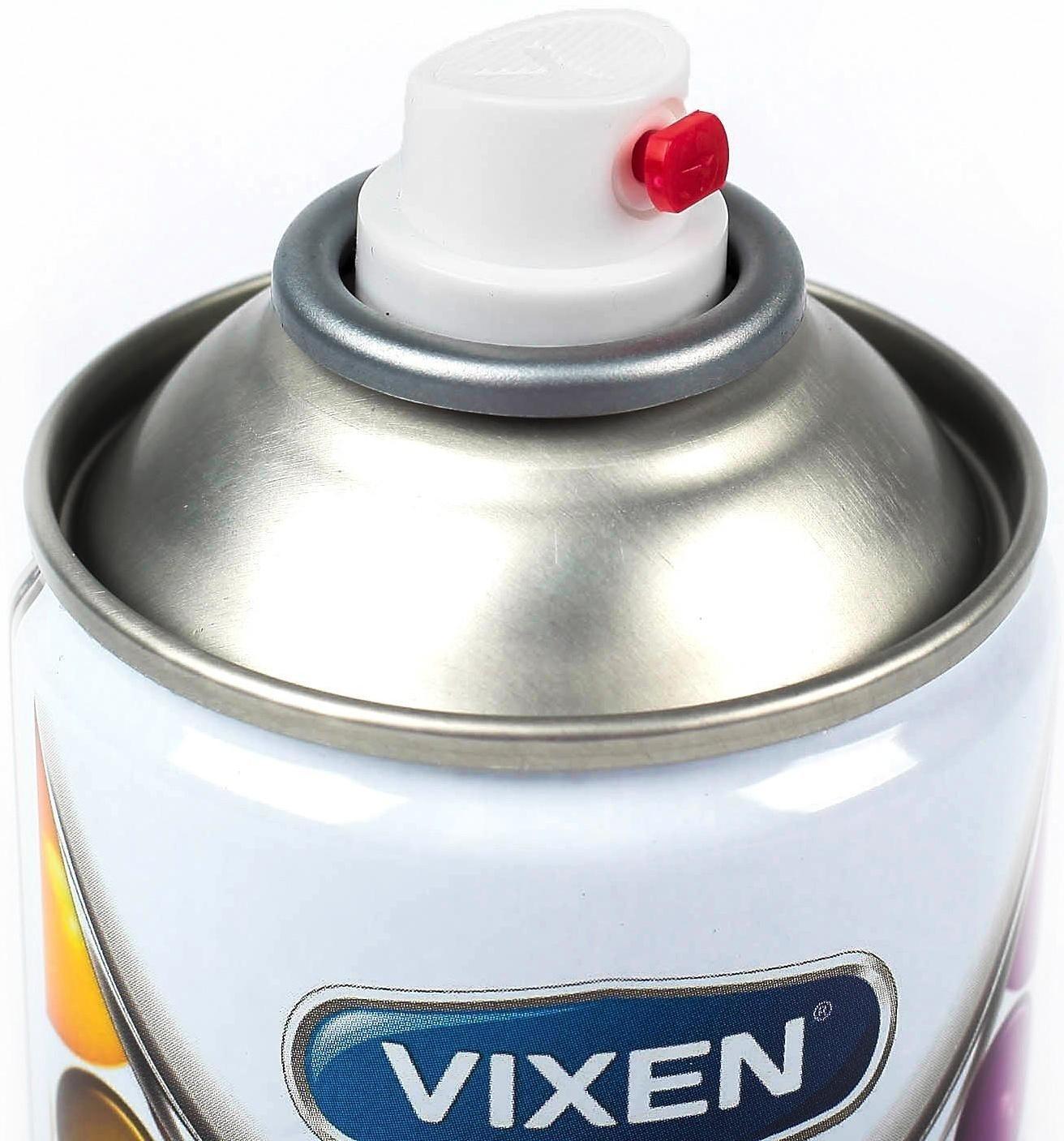 Эмаль акриловая VIXEN, сигнальный белый, RAL 9003, аэрозоль 520 мл
