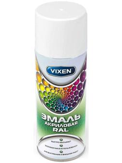 Эмаль акриловая VIXEN, сигнальный белый, RAL 9003, аэрозоль 520 мл