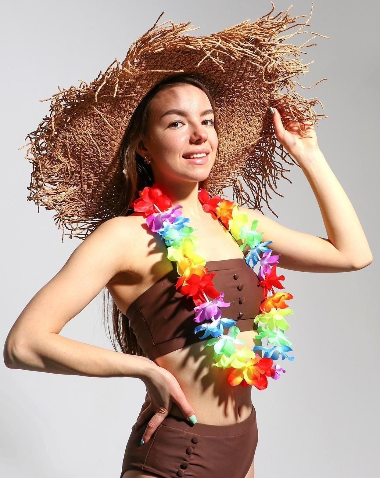 Гавайское ожерелье «Радуга цветов»