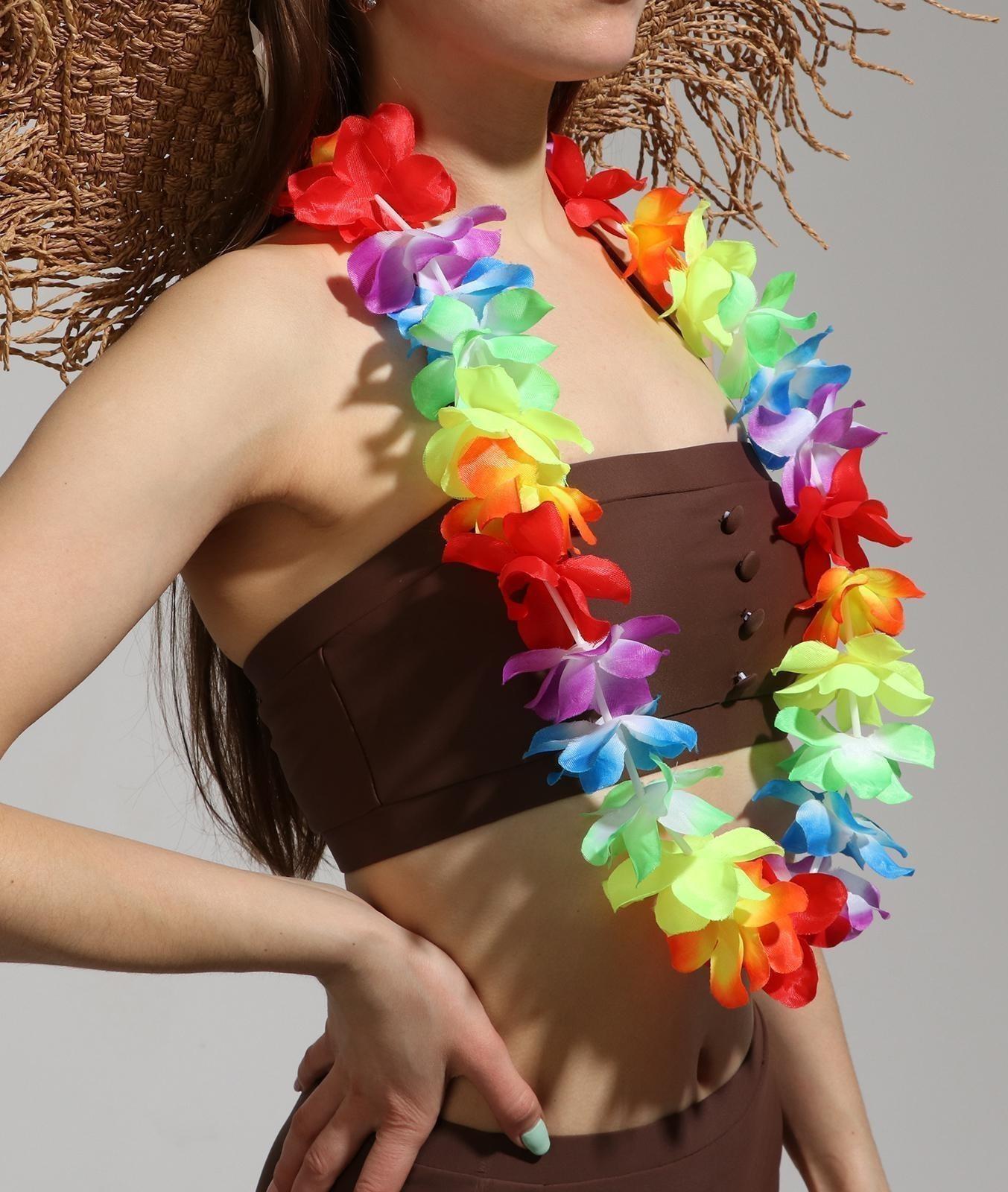Гавайское ожерелье «Радуга цветов»