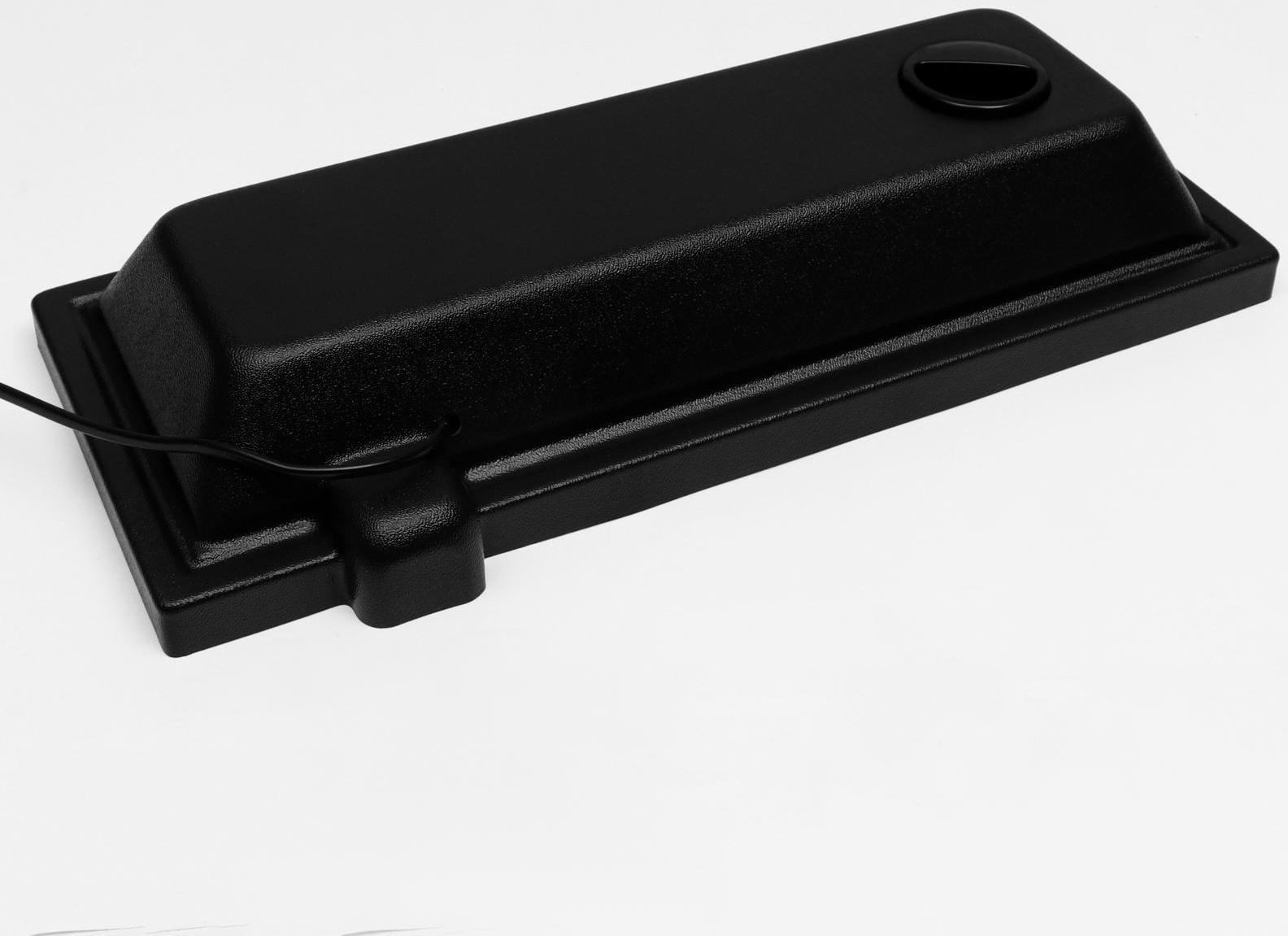 Аквариум Атолл, прямоугольный, с крышкой, 20 литров, 38 х 19 х 28/33 см, чёрный