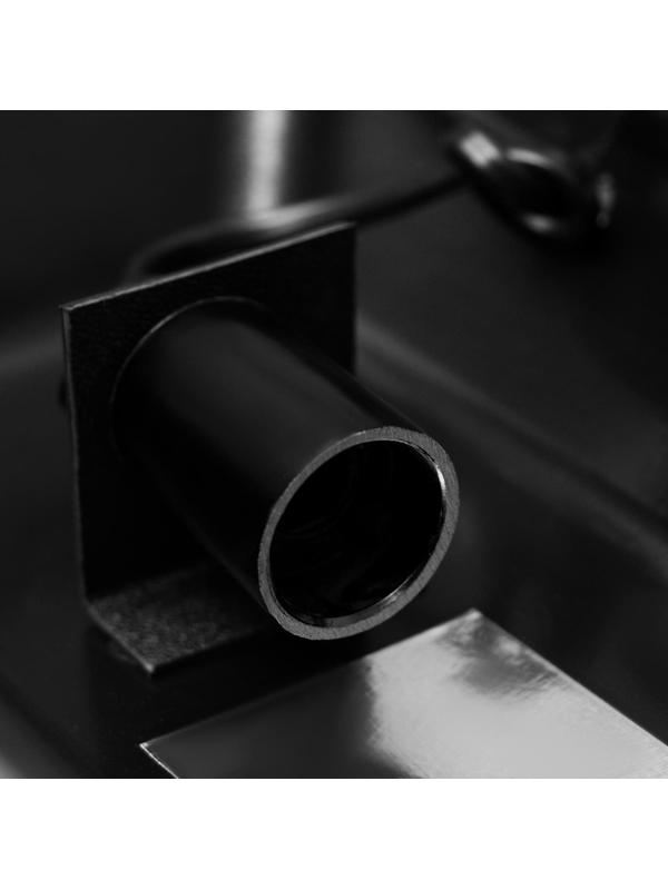 Аквариум Атолл, прямоугольный, с крышкой, 20 литров, 38 х 19 х 28/33 см, чёрный