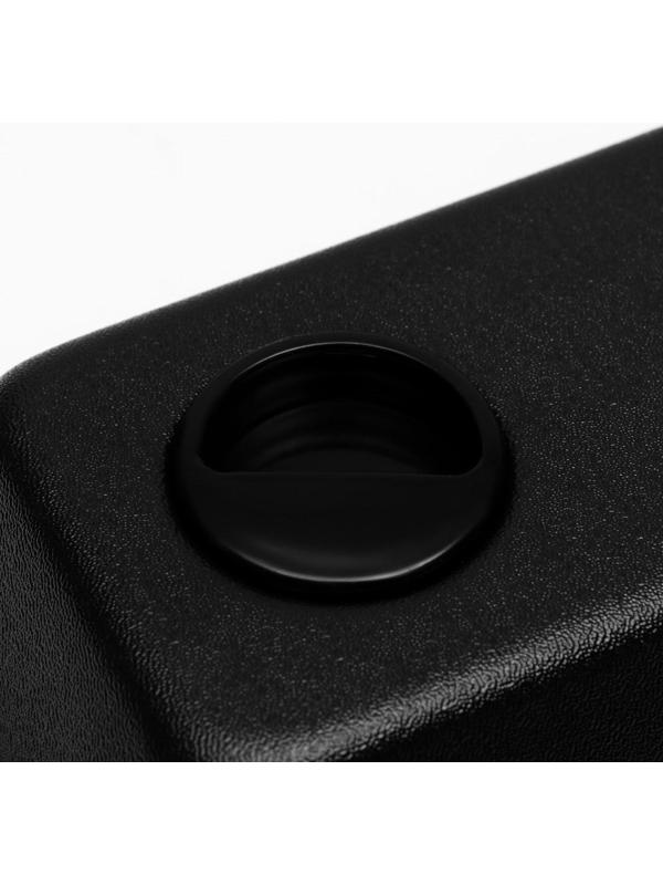 Аквариум Атолл, прямоугольный, с крышкой, 20 литров, 38 х 19 х 28/33 см, чёрный