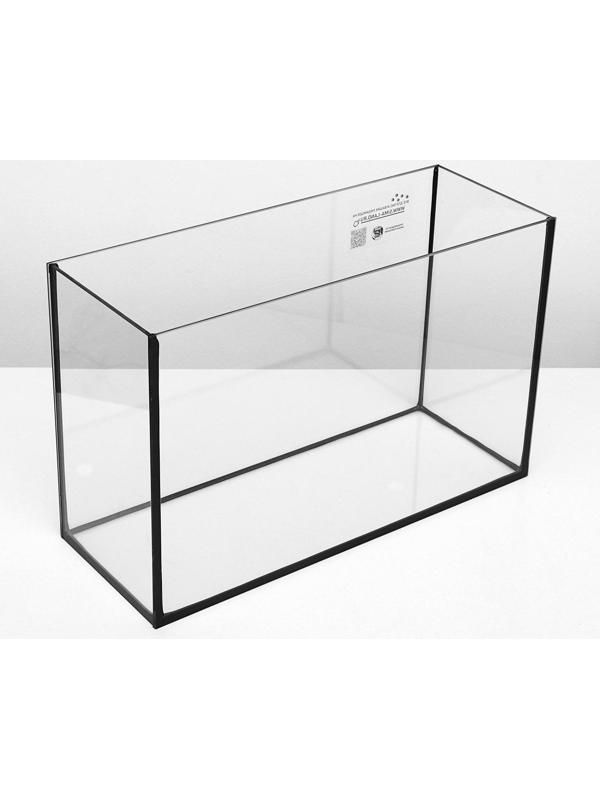 Аквариум Атолл, прямоугольный, с крышкой, 52 литра, 60 х 24 х 36/41 см, чёрный