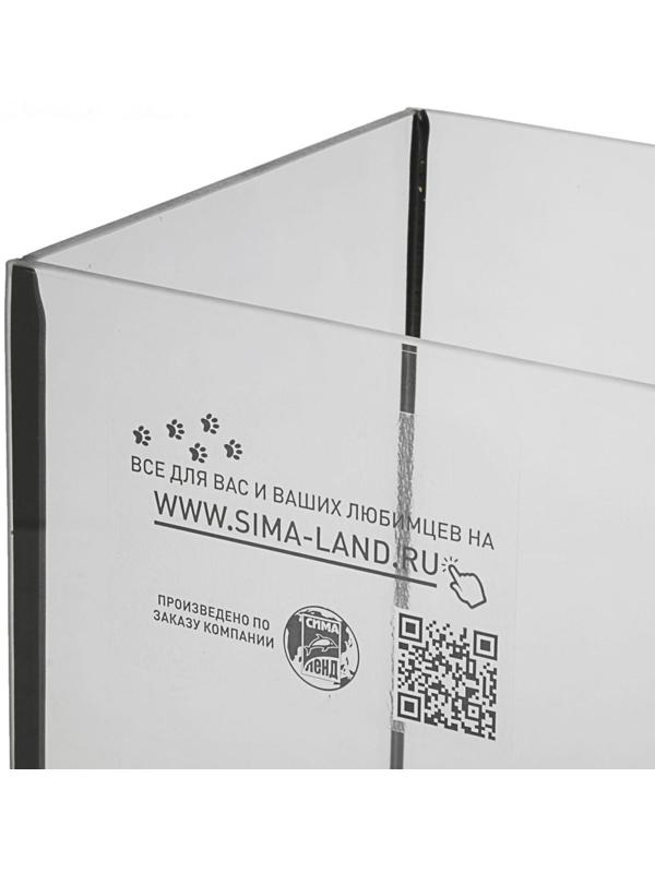 Аквариум прямоугольный Атолл без крышки, 13 литров, 30 х 16 х 26 см