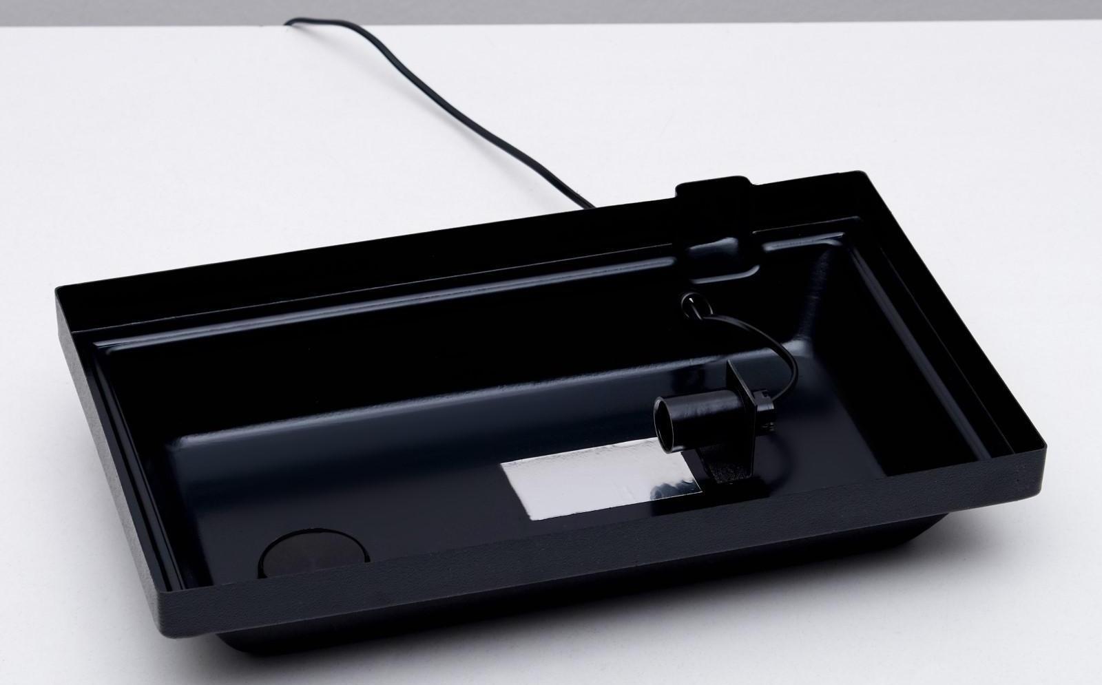 Аквариум прямоугольный, с крышкой, 35 литров, 42 х 25 х 33/38 см, чёрный