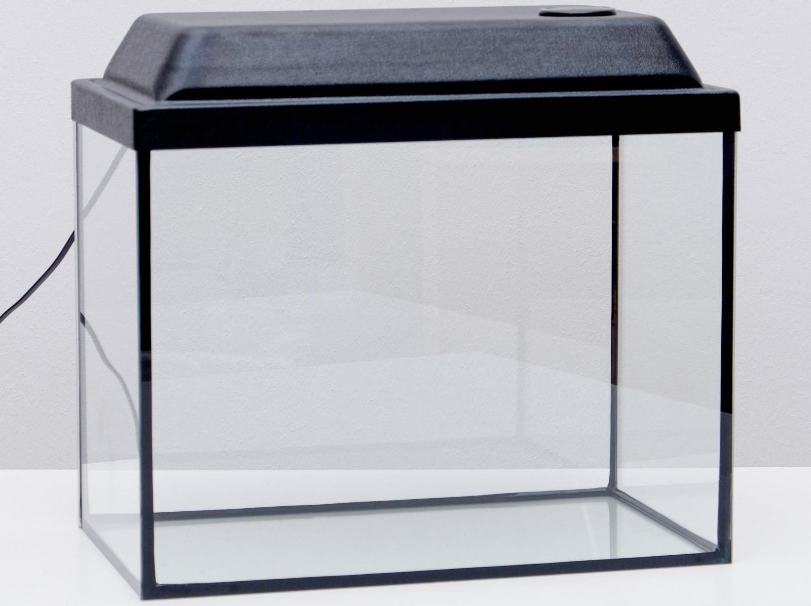 Аквариум прямоугольный, с крышкой, 35 литров, 42 х 25 х 33/38 см, чёрный