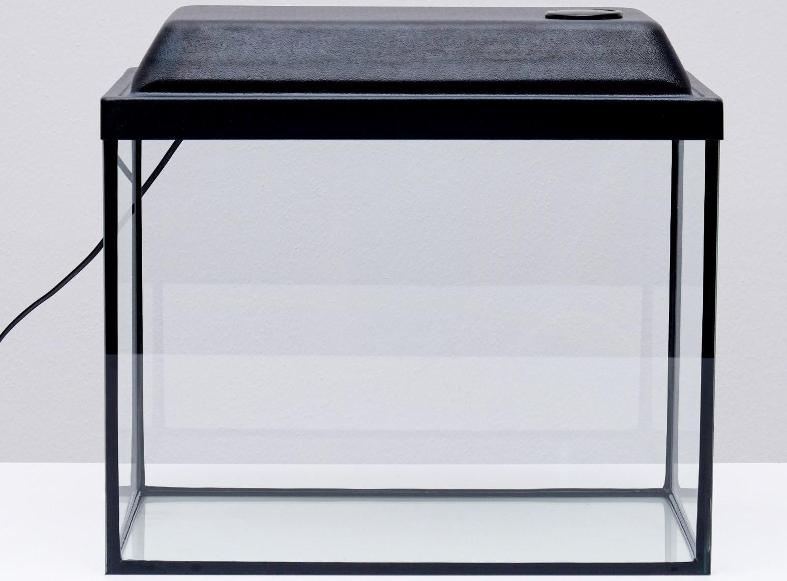 Аквариум прямоугольный, с крышкой, 35 литров, 42 х 25 х 33/38 см, чёрный