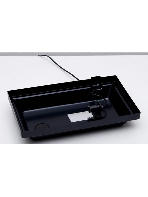 Аквариум прямоугольный, с крышкой, 35 литров, 42 х 25 х 33/38 см, чёрный