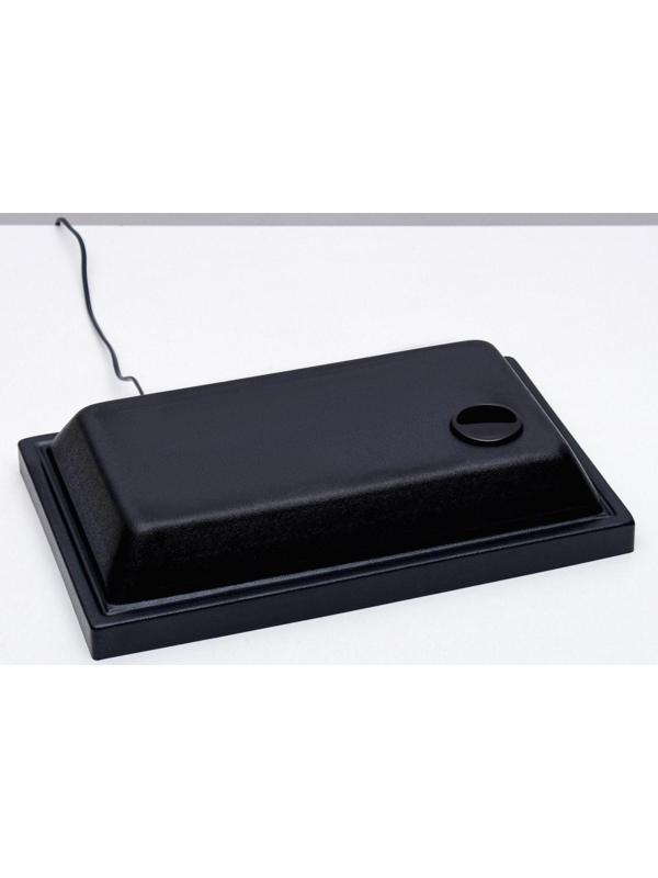 Аквариум прямоугольный, с крышкой, 35 литров, 42 х 25 х 33/38 см, чёрный