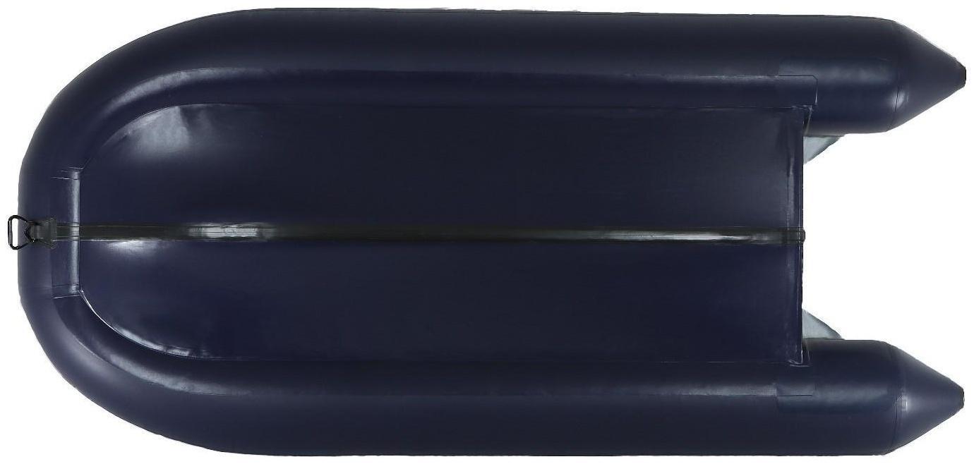 Лодка YUGANA 3400 СК, слань+киль, цвет серый/синий