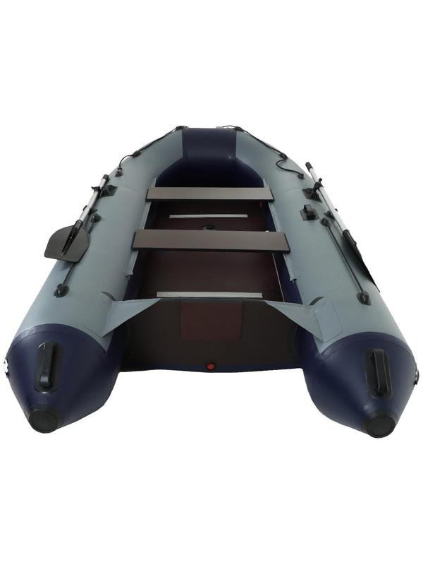 Лодка YUGANA 3400 СК, слань+киль, цвет серый/синий