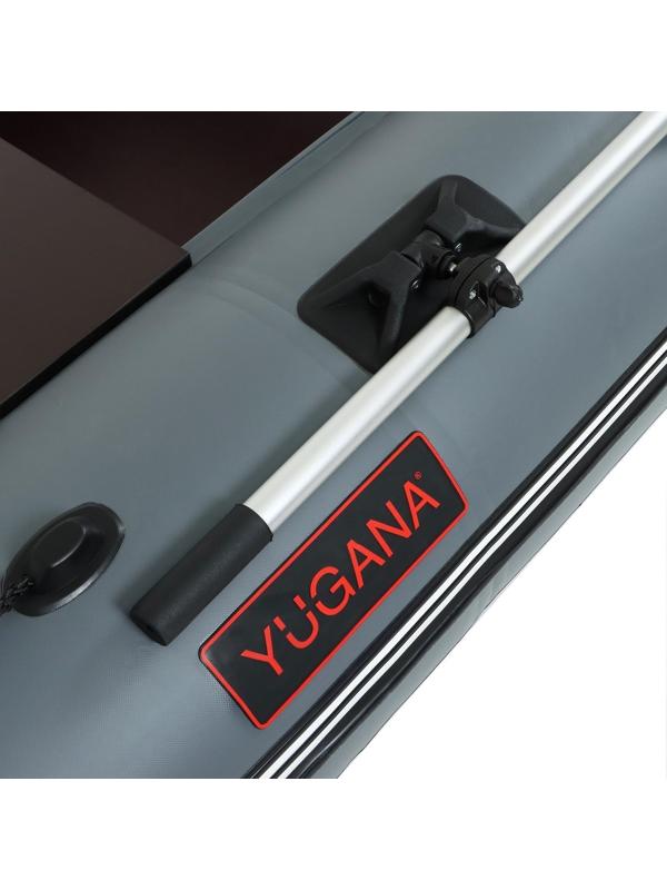 Лодка YUGANA 3400 СК, слань+киль, цвет серый/синий