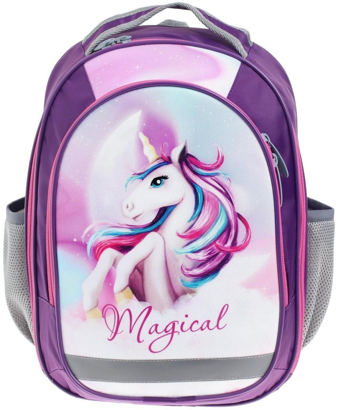 Рюкзак школьный, 37 х 27 х 16 см, эргономичная спинка, Calligrata Б 