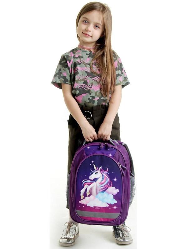 Рюкзак школьный, 37 х 27 х 16 см, эргономичная спинка, Calligrata Б 