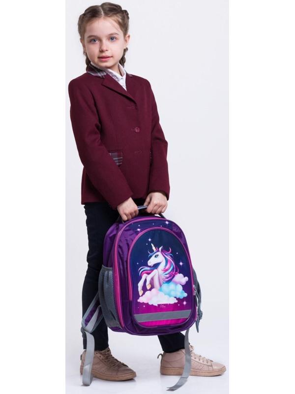 Рюкзак школьный, 37 х 27 х 16 см, эргономичная спинка, Calligrata Б 