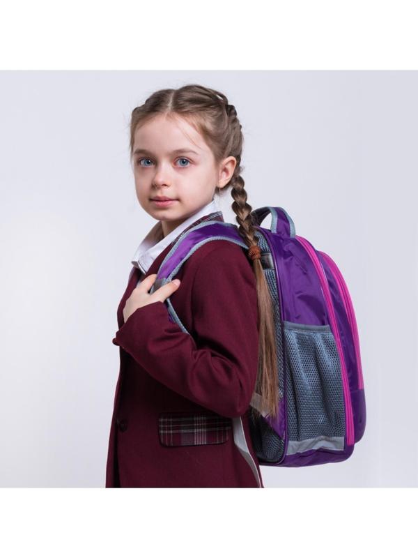 Рюкзак школьный, 37 х 27 х 16 см, эргономичная спинка, Calligrata Б 