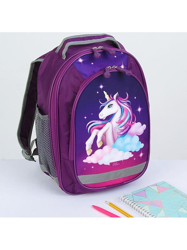 Рюкзак школьный, 37 х 27 х 16 см, эргономичная спинка, Calligrata Б 