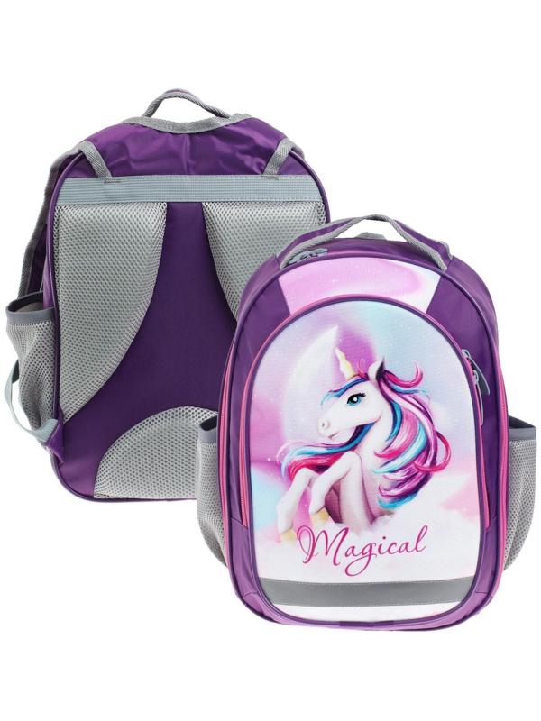 Рюкзак школьный, 37 х 27 х 16 см, эргономичная спинка, Calligrata Б 