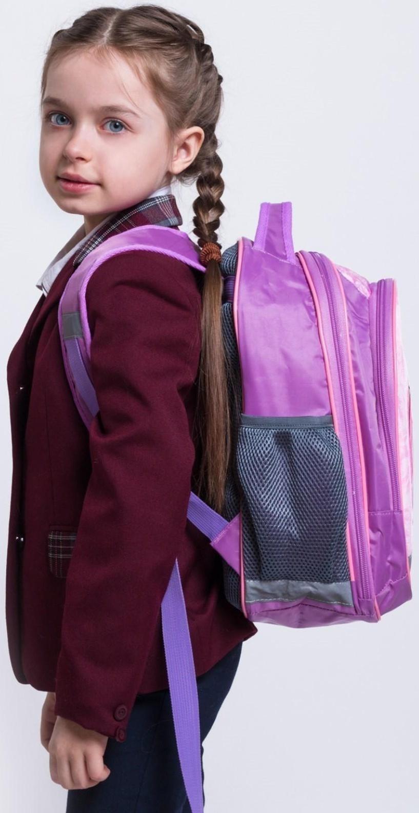 Рюкзак школьный, 37 х 27 х 16 см, эргономичная спинка, Calligrata Б 