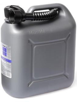 Канистра ГСМ Oktan METAL, 10 л, пластиковая, серая