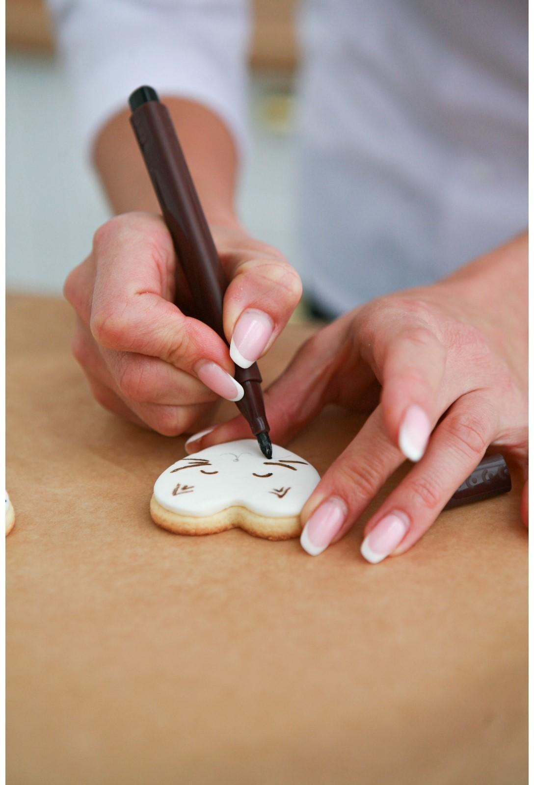 Набор маркеров для украшения десертов, 21×12×1,5 см, 5 шт, разноцветные