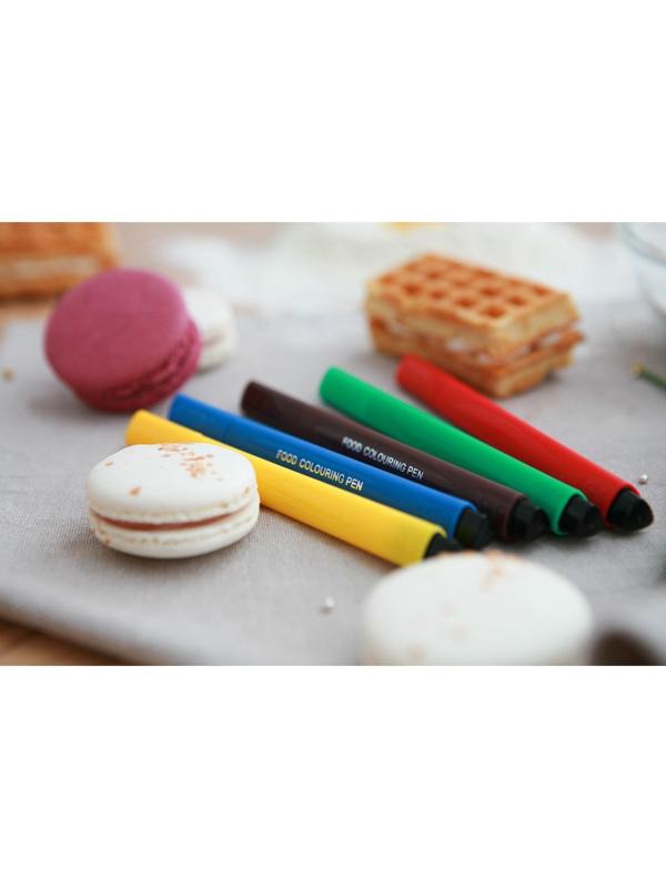 Набор маркеров для украшения десертов, 21×12×1,5 см, 5 шт, разноцветные