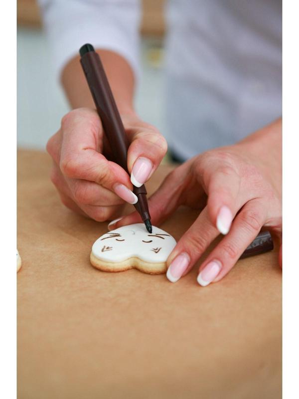 Набор маркеров для украшения десертов, 21×12×1,5 см, 5 шт, разноцветные