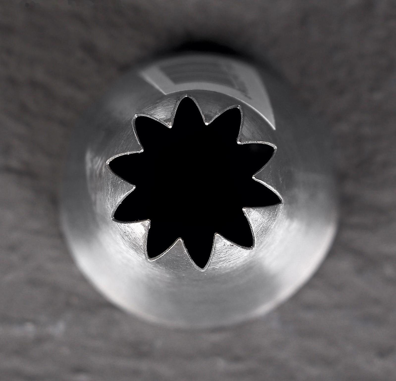 Насадка кондитерская «Закрытая звезда», d=3,4 см, выход 1,2 см, нержавеющая сталь