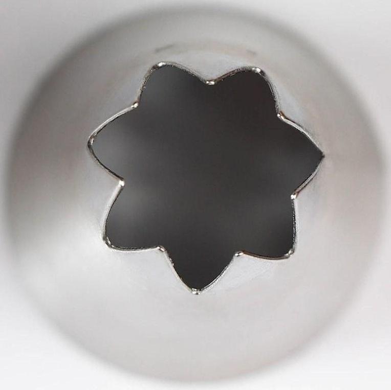 Насадка кондитерская «Открытая звезда», d=3 см, выход 1,2 см, нержавеющая сталь