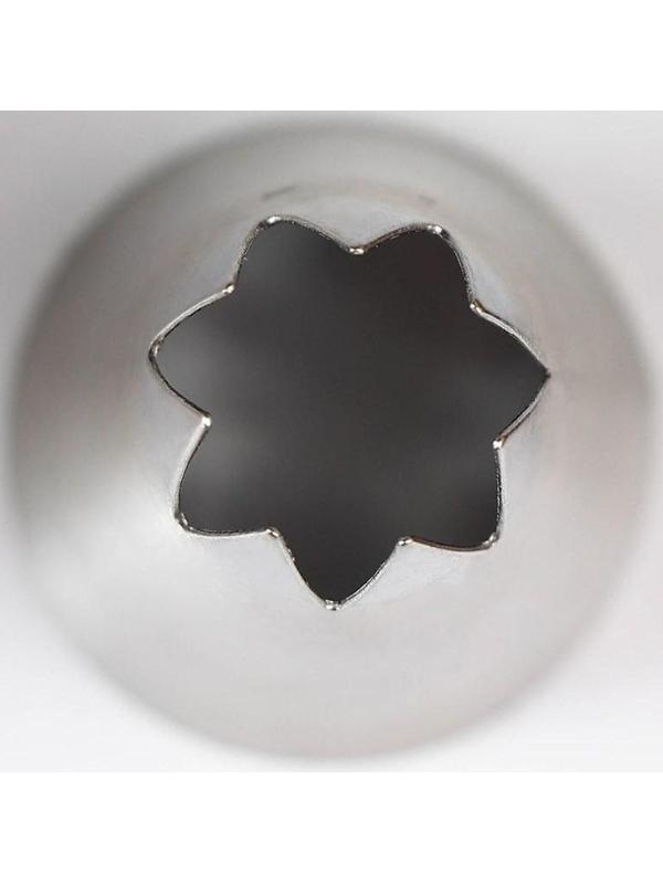 Насадка кондитерская «Открытая звезда», d=3 см, выход 1,2 см, нержавеющая сталь