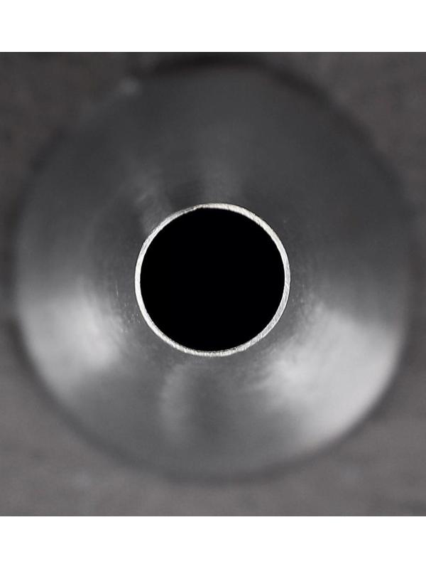 Насадка кондитерская «Трубочка», d=3 см, выход 1 см, нержавеющая сталь