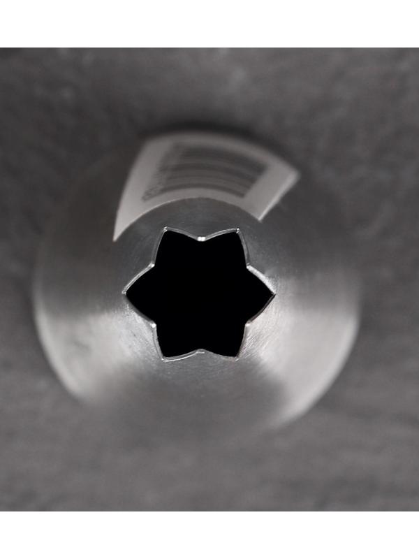 Насадка кондитерская «Открытая звезда», d=3 см, выход 1 см, нержавеющая сталь