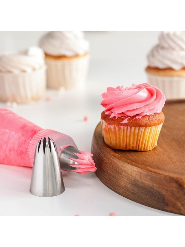 Насадка кондитерская «Закрытая звезда», d=3 см, выход 0,9 см,нержавеющая сталь