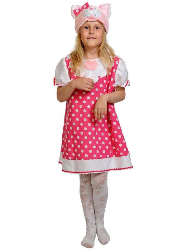 Карнавальный костюм «Кошечка Мурка», шапка, сарафан, рост 98-128 см