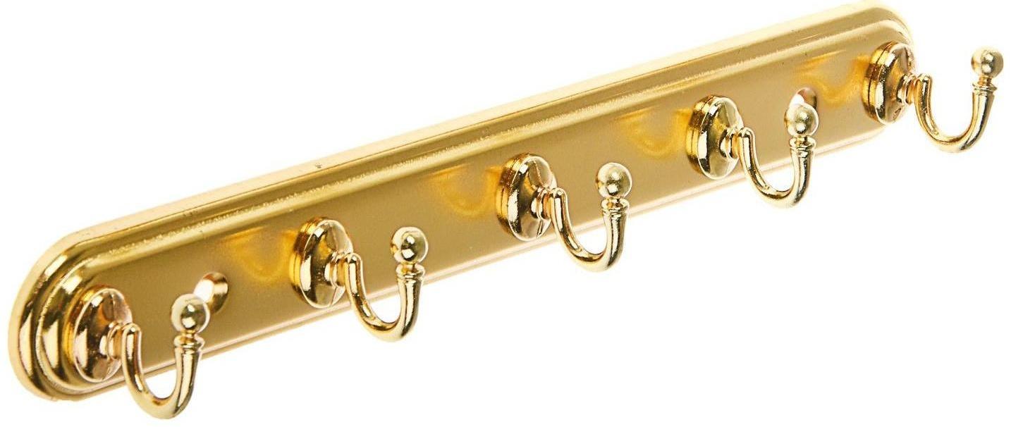Вешалка 5-ти местная 709-5Е, цвет золото