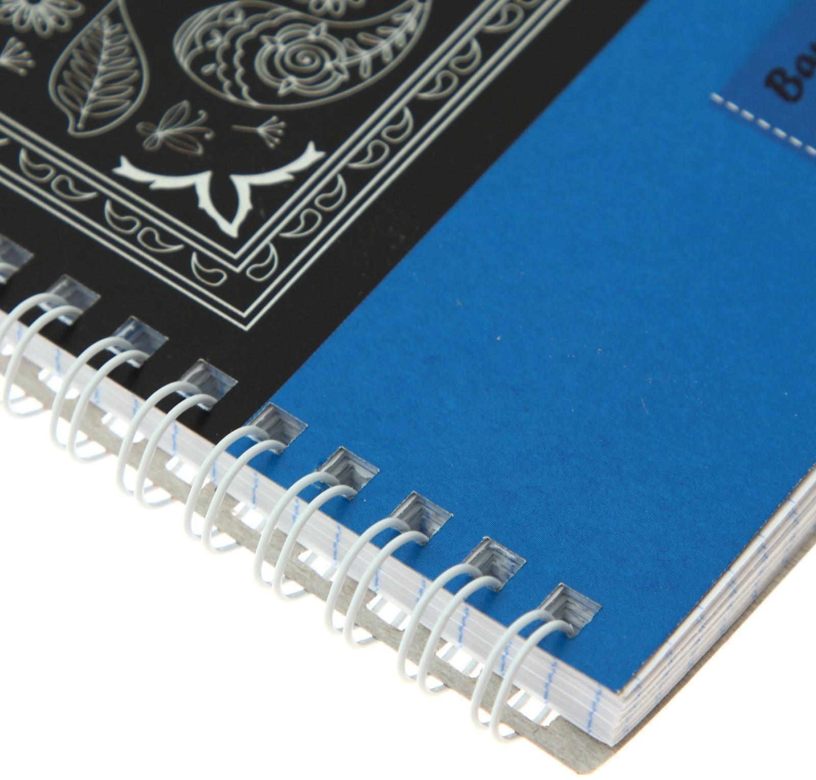 Тетрадь 80 листов клетка на гребне Bandana style, картонная обложка, 4 вида МИКС