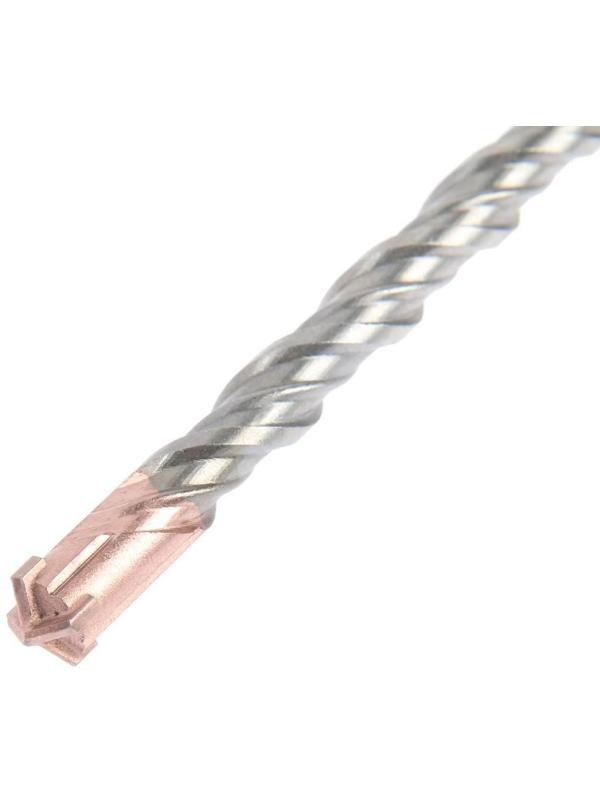 Бур по бетону ТУНДРА, крестовый наконечник, двойная спираль, SDS-plus, 10 х 160 мм