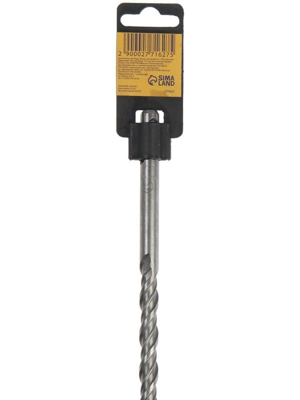 Бур по бетону ТУНДРА, крестовый наконечник, двойная спираль, SDS-plus, 12 х 310 мм