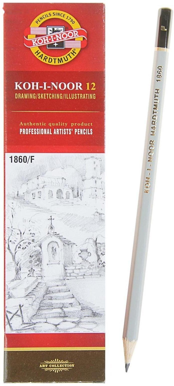 Карандаш чернографитный Koh-I-Noor 1860 F Gold Star, профессиональный