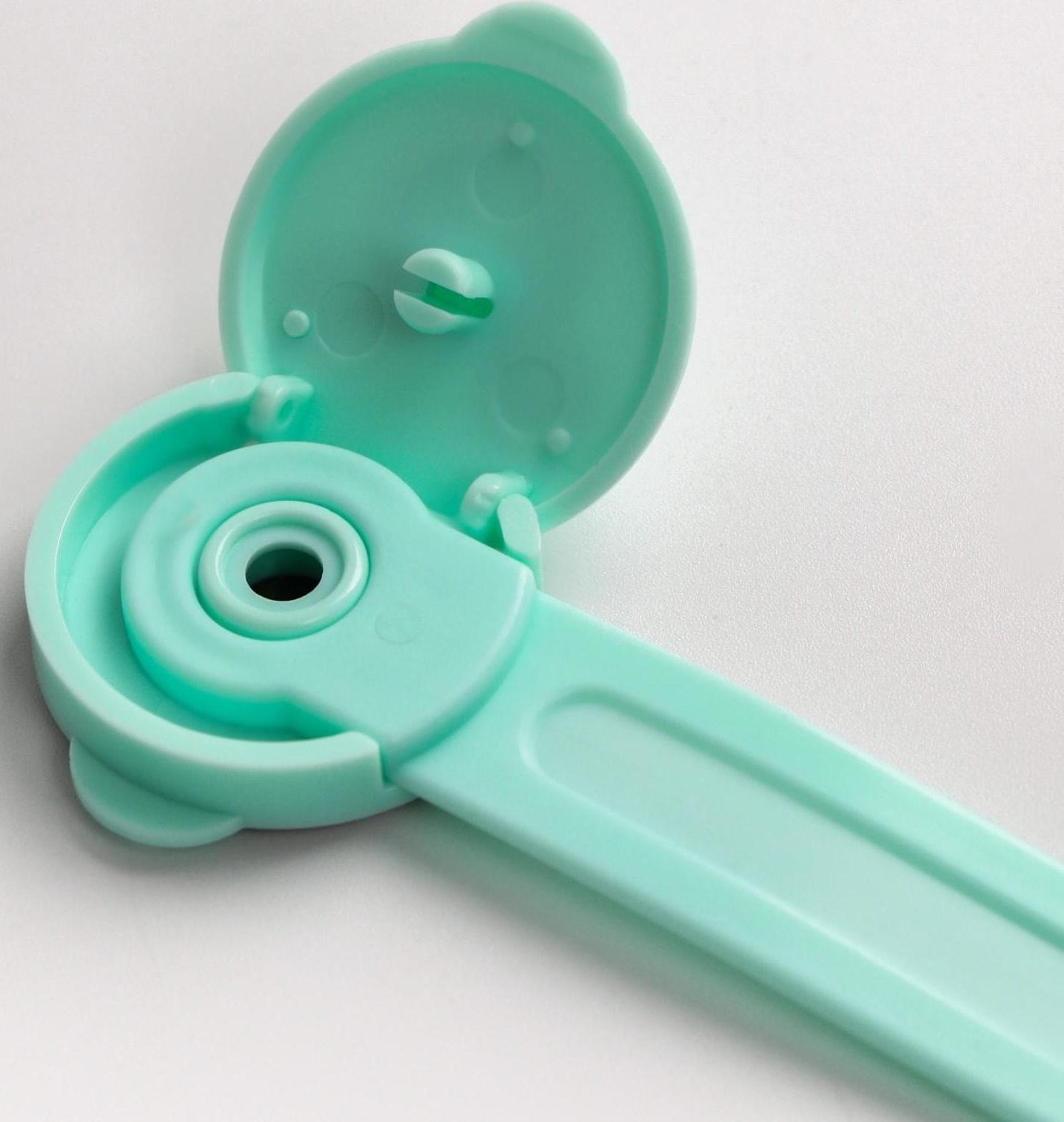 Блокиратор двери гибкий, набор 2 шт., цвет бирюзовый