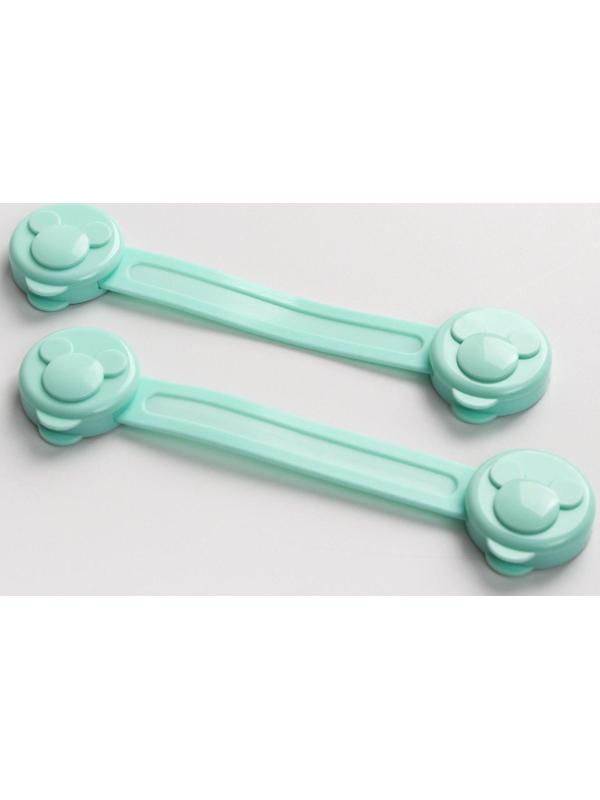 Блокиратор двери гибкий, набор 2 шт., цвет бирюзовый