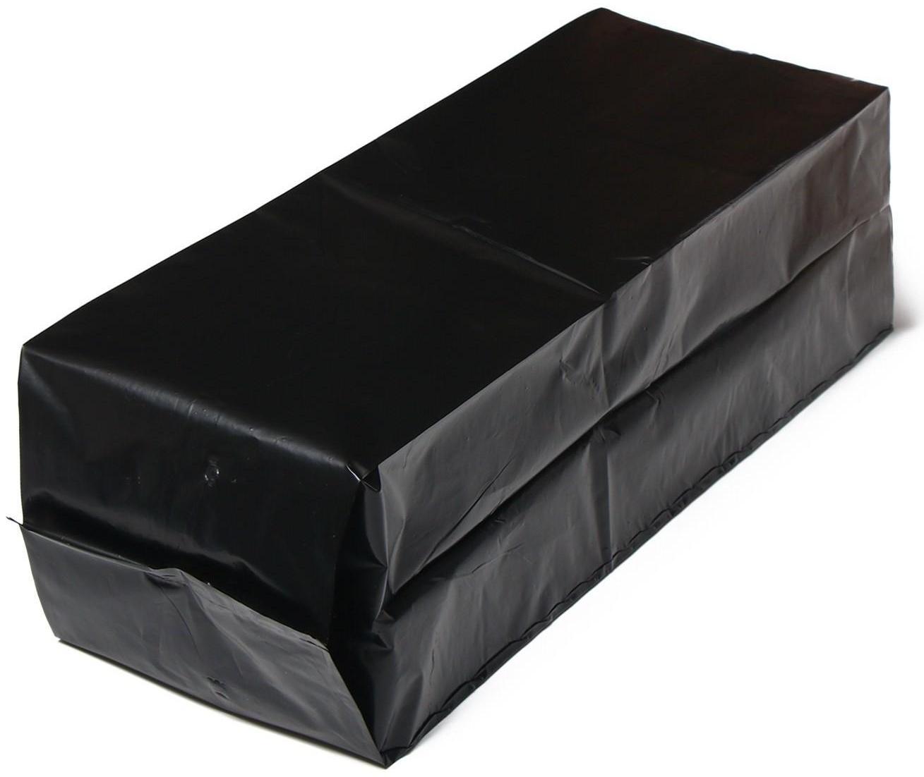 Пакет для рассады, 10 л, 14 × 45 см, полиэтилен толщиной 120 мкм, с перфорацией, чёрный, Greengo