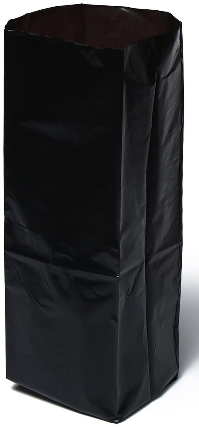 Пакет для рассады, 10 л, 14 × 45 см, полиэтилен толщиной 120 мкм, с перфорацией, чёрный, Greengo