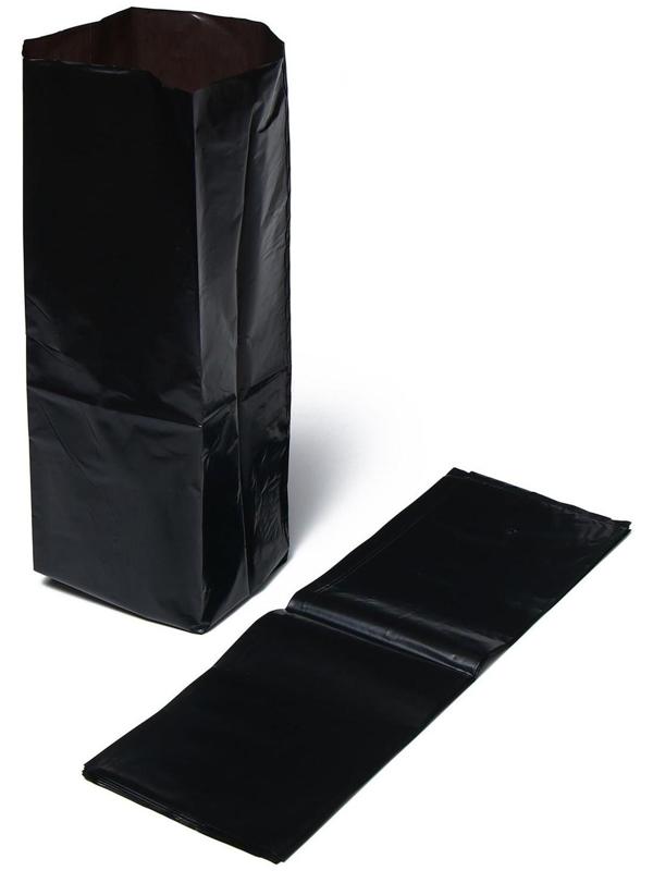 Пакет для рассады, 10 л, 14 × 45 см, полиэтилен толщиной 120 мкм, с перфорацией, чёрный, Greengo